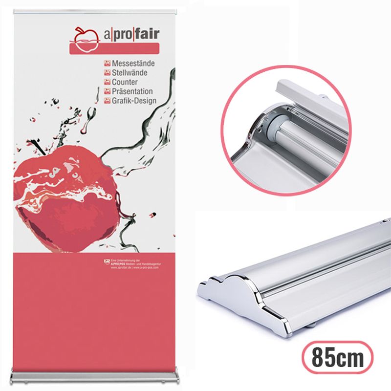Rollbanner Deluxe Wave 85 silver Rollbanner Deluxe Wave 85 silver
